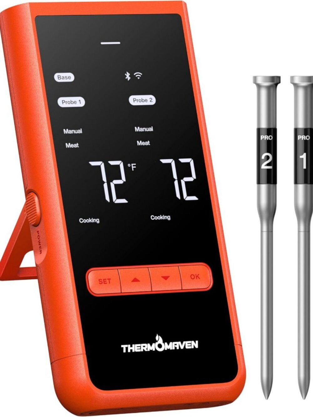 Smart WiFi Wireless Meat Thermometer with 2 Probes for Grilling & Cooking